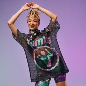 Zumba Fitness Apre Black Mesh Jersey